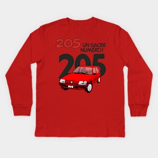 205 - FRENCH AD Kids Long Sleeve T-Shirt